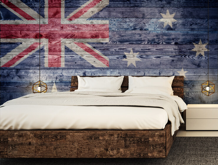 Australian flag wall mural