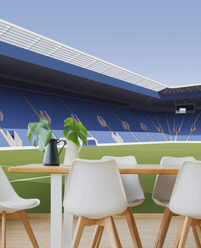 blue and green customizable leicester city wallpaper mural called King Power Stadium Football Stadium for bedrooms