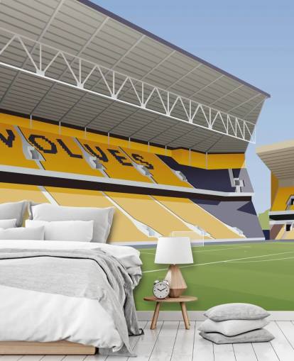 orange, black and green wolverhampton wanderers wallpaper mural called Molineux Stadium Football Stadium orange, black and green wolverhampton wanderers wallpaper mural called Molineux Stadium Football Stadium