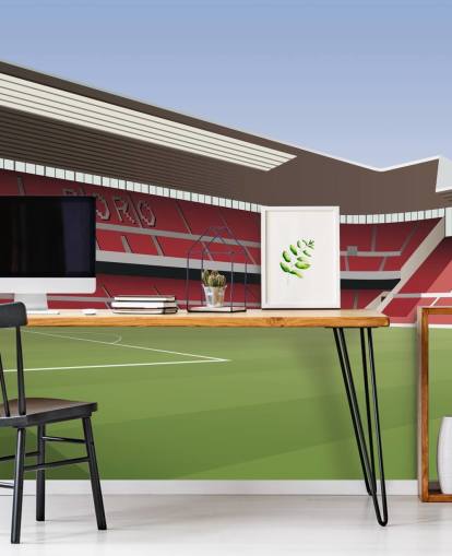papier peint mural rouge et vert de Middlesbrough appelé Riverside Stadium Football Stadium pour chambres papier peint mural rouge et vert de Middlesbrough appelé Riverside Stadium Football Stadium pour chambres