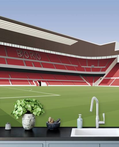 röd och grön middlesbrough tapetväggmålning kallad Riverside Stadium Football Stadium för sovrum röd och grön middlesbrough tapetväggmålning kallad Riverside Stadium Football Stadium för sovrum