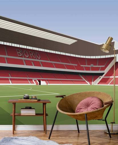 red and green middlesbrough wallpaper mural called Riverside Stadium Football Stadium for bedrooms