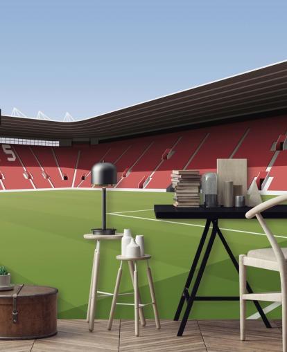 red, white and green customizable Southampton wallpaper mural called St Mary's Stadium Football Stadium for bedrooms red, white and green customizable Southampton wallpaper mural called St Mary's Stadium Football Stadium for bedrooms