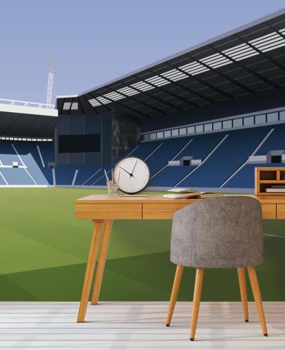 blue and green west bromwich albion wallpaper mural called The Hawthorns Football Stadium for bedrooms blue and green west bromwich albion wallpaper mural called The Hawthorns Football Stadium for bedrooms