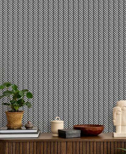 grey and white customisable herringbone wallpaper mural called Grey Herringbone for bedrooms and home offices grey and white customisable herringbone wallpaper mural called Grey Herringbone for bedrooms and home offices
