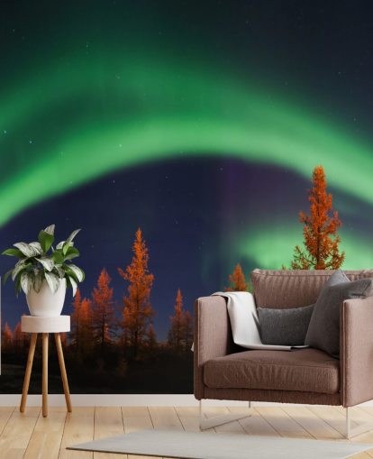 Grøn og blå nordlys Baggrund Grøn og blå nordlys Baggrund