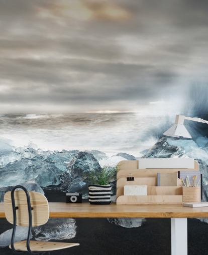 Papel Pintado Icebergs