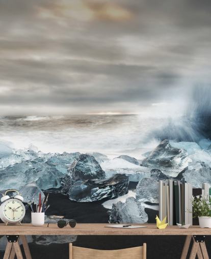 Papel Pintado Icebergs