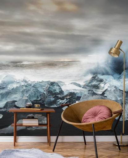 Papel Pintado Icebergs