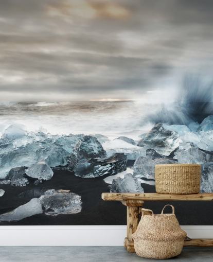 Papier peint Icebergs