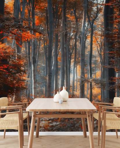 Wandbild „Painting Forest“ von 1x, Motiv: Ildiko Neer, orange, individuell gestaltbar, für Schlafzimmer, Wohnzimmer und Büros