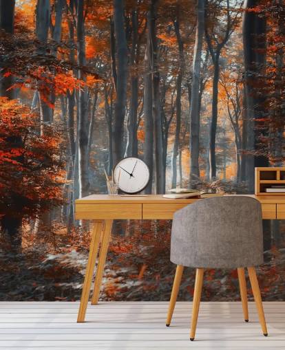 Wandbild „Painting Forest“ von 1x, Motiv: Ildiko Neer, orange, individuell gestaltbar, für Schlafzimmer, Wohnzimmer und Büros