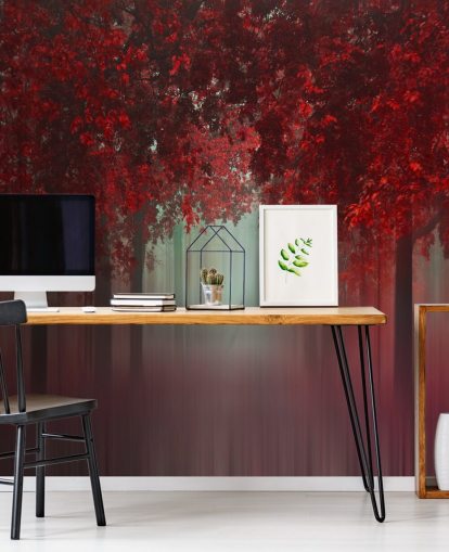 papel pintado rojo personalizado de bosque llamado Out of Love by 1x para comedores o dormitorios papel pintado rojo personalizado de bosque llamado Out of Love by 1x para comedores o dormitorios