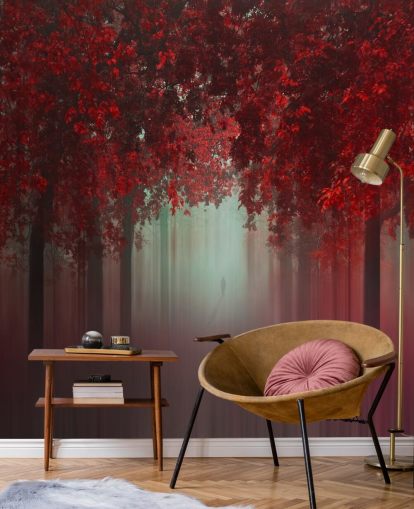 papel pintado rojo personalizado de bosque llamado Out of Love by 1x para comedores o dormitorios papel pintado rojo personalizado de bosque llamado Out of Love by 1x para comedores o dormitorios