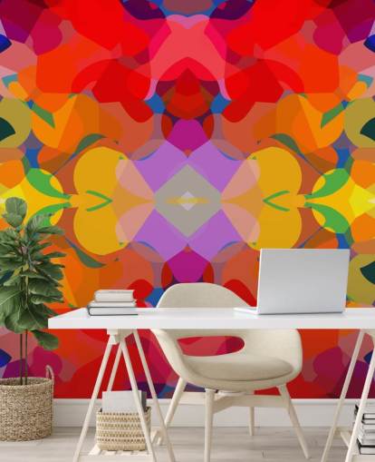 Papel pintado colorido arte abstracto