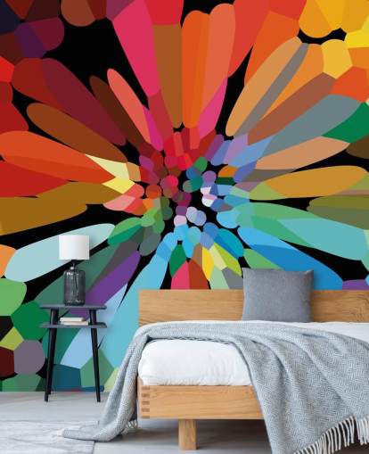 Colorful Abstract Flower Wallpaper Colorful Abstract Flower Wallpaper