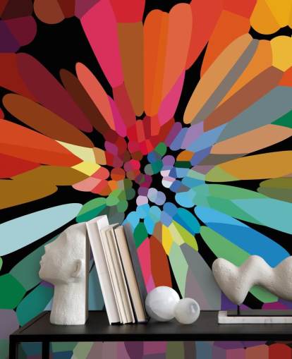 Colorful Abstract Flower Wallpaper Colorful Abstract Flower Wallpaper