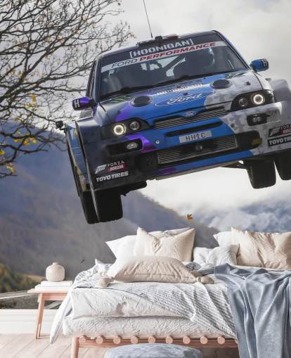 customizable rally wallpaper mural called Ken Block Valais 2019 for home offices and teen bedrooms customizable rally wallpaper mural called Ken Block Valais 2019 for home offices and teen bedrooms