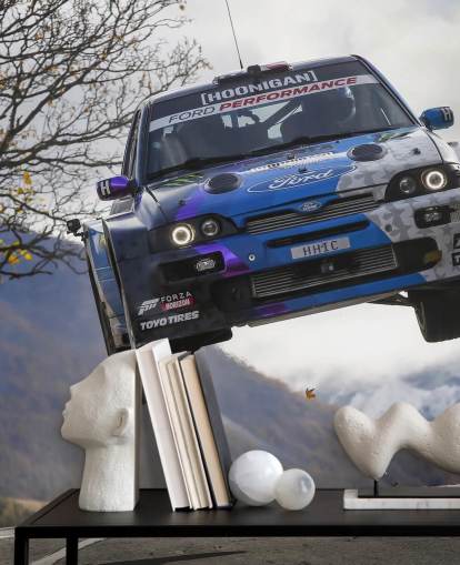 carta da parati da rally personalizzabile chiamata Ken Block Valais 2019 per uffici domestici e camere da letto per ragazzi