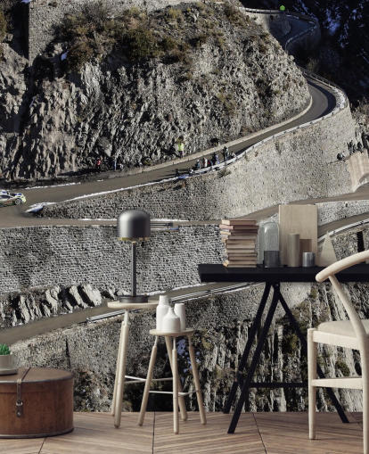 Personalisierbare Wandtapete mit dem Titel Mikko Hirvonen Hairpin Turn für Heimbüros und Männerhöhlen Personalisierbare Wandtapete mit dem Titel Mikko Hirvonen Hairpin Turn für Heimbüros und Männerhöhlen