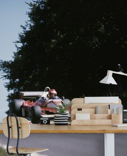 klassisk motorsport tapet kaldet Niki Lauda 1976 til kontorer, soveværelser og mere