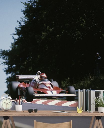 klassisk motorsport tapet kaldet Niki Lauda 1976 til kontorer, soveværelser og mere