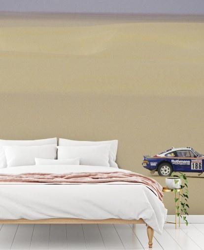 customisable rally wallpaper mural called Rene Metge Dakar for bedrooms and home offices