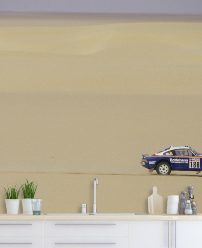 aanpasbare rallybehangmuurschildering genaamd Rene Metge Dakar voor slaapkamers en kantoren aan huis aanpasbare rallybehangmuurschildering genaamd Rene Metge Dakar voor slaapkamers en kantoren aan huis