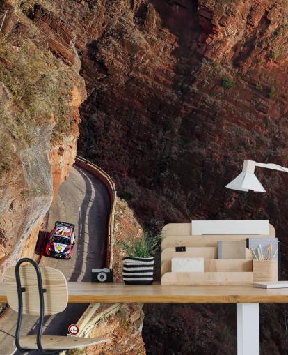 mural de papel de parede de corrida de carros personalizável chamado Neuville Monte Carlo 2023 para quartos e escritórios domésticos