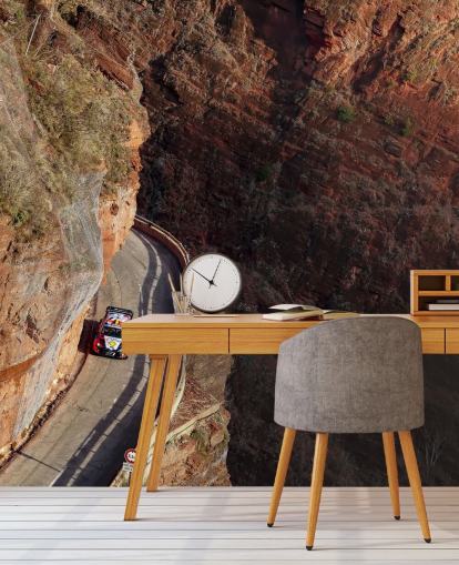 customisable car racing wallpaper mural called Neuville Monte Carlo 2023 for bedrooms and home offices