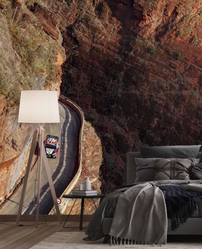 tilpasselig bilracing tapetmaleri kaldet Neuville Monte Carlo 2023 til soveværelser og hjemmekontorer