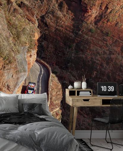 mural de papel de parede de corrida de carros personalizável chamado Neuville Monte Carlo 2023 para quartos e escritórios domésticos