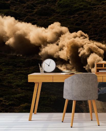 customisable rally car wallpaper mural called Ott Tanak Italy 2019 for home offices, bedrooms and man caves