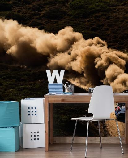 papier peint mural personnalisable de voitures de rallye appelé Ott Tanak Italy 2019 pour la maison, les bureaux, les chambres et les grottes