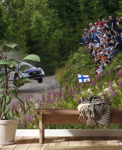 personalisierbare Rallye-Tapete namens Ott Tanak Finland 2017 für Schlafzimmer, Heimbüros und mehr personalisierbare Rallye-Tapete namens Ott Tanak Finland 2017 für Schlafzimmer, Heimbüros und mehr