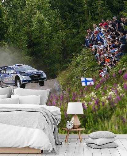 tilpassbart rally wallpaer veggmaleri kalt Ott Tanak Finland 2017 for soverom, hjemmekontorer og mer tilpassbart rally wallpaer veggmaleri kalt Ott Tanak Finland 2017 for soverom, hjemmekontorer og mer