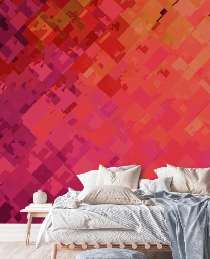 Orange and Purple Abstract Wallpaper