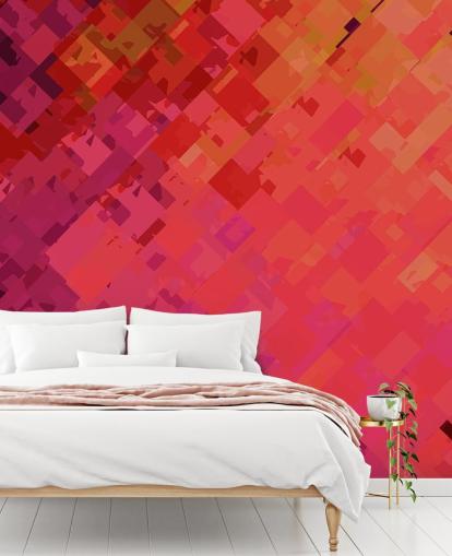 Papier Peint Abstrait Orange et Violet Papier Peint Abstrait Orange et Violet