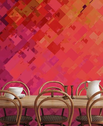 Orange and Purple Abstract Wallpaper