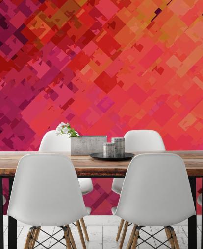 Orange and Purple Abstract Wallpaper