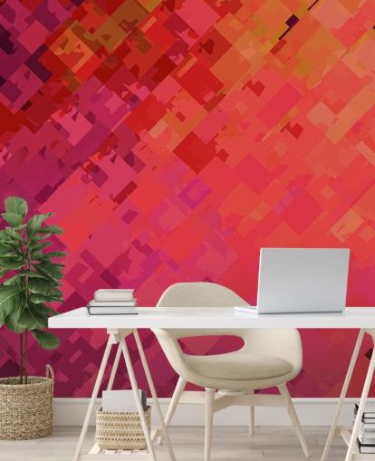 Orange and Purple Abstract Wallpaper