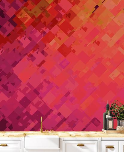 Orange and Purple Abstract Wallpaper