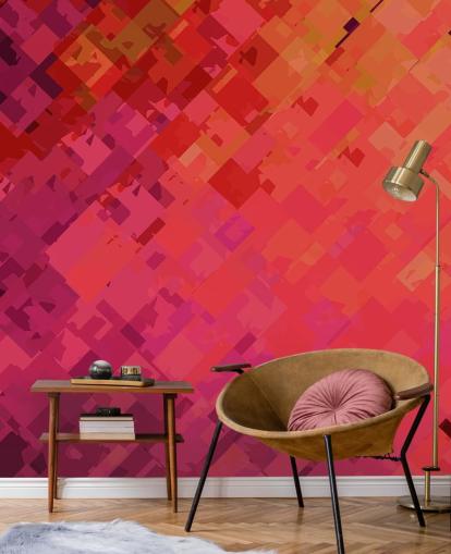 Orange and Purple Abstract Wallpaper