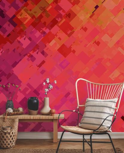 Orange and Purple Abstract Wallpaper