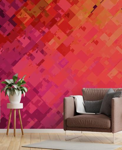 Orange and Purple Abstract Wallpaper