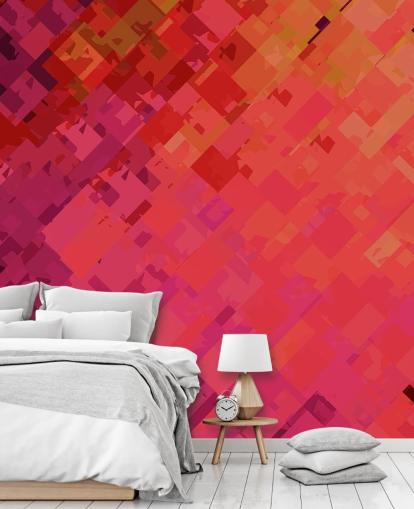 Orange and Purple Abstract Wallpaper