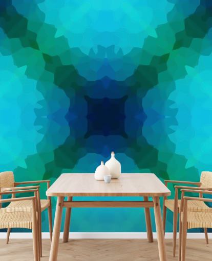 fantasia retrò blu e verde