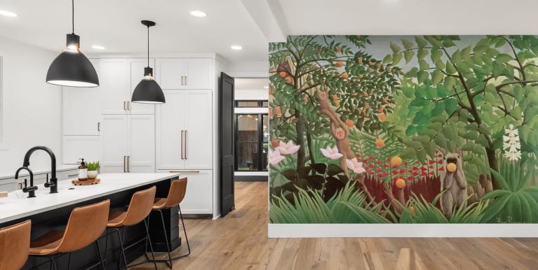 Jungle Animals  Olive  affordable wall mural  Photowall