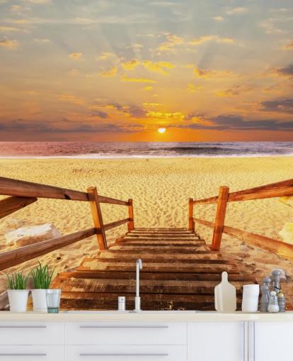 Sunset Boardwalk Beach Wallpaper Sunset Boardwalk Beach Wallpaper