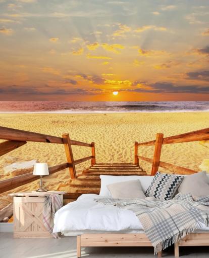 Sunset Boardwalk Beach Wallpaper Sunset Boardwalk Beach Wallpaper